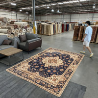 Tapis vintage pour salon, tapis turc de luxe, doux, pliable et lavable en machine, tapis décoratif moelleux