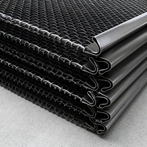 Tissu métallique tissé en sergé résistant à l'abrasion pour tamis vibrant, avec services de découpe et de soudage, pour usine de concassage de minerai minier - Product Image 2