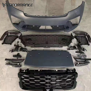 Kit carrosserie pour <span class=keywords><strong>Velar</strong></span> Upgrade to <span class=keywords><strong>SVA</strong></span> Style Look Auto Parts Tuning Bumpers Grille Muffler Tips Replacement - Product Image 1