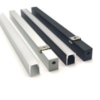 Profilé en aluminium YG-F007 12*15MM avec diffuseur pour profils LED linéaires encastrés pour éclairage de meubles