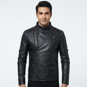 <b>MEN'S</b> GENUINE COWHIDE PREMIUM <b>LEATHER</b> TOP <b>LEATHER</b> <b>jacket</b> for <b>men</b> - Product Image 1