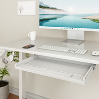 Prix d'usine – Bureau assis-debout moderne en acier à moteur unique avec tiroir, conversion modulaire, hauteur réglable électriquement, montage facile
