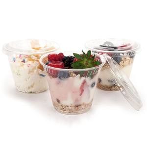 Logo personnalisé bols à <span class=keywords><strong>fruits</strong></span> emballage alimentaire clair rond 12oz 16oz 32oz Deli conteneur avec couvercles - Product Image 2