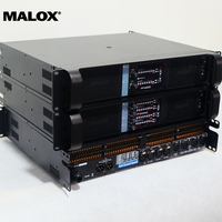 Amplificateur de puissance 4 canaux MALOX FP-10000Q, mode pont 8 ohms, 2x4200W haute puissance, classe TD, métal, 20Hz-34kHz, SNR 70dB, pour enceintes de ligne
