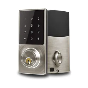 High Security Fingerprint Password TTLOCK Tuya IC CARD Digital Smart Deadbolt Door Lock with American Standard
