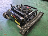 Ticari 35HP 80cm güverte fırça kesme makinesi 35HP motorlu otomatik askeri dereceli Tank biçme makinesi