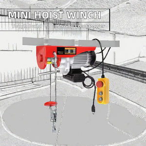 Factory Custom 220V Mini Electrical <strong>Hoist</strong> Portable 200kg 1000kg 1500kg Steel Wire Rope Winches <strong>Remote</strong> Control for Construction - Product Image 3