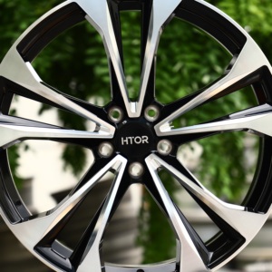 Jantes forgées HTOR, finition noire brillante, face usinée, 16-24 pouces, multi-branches, pour GLE, CLA, A4, A5, Golf, Accord, Q60 - Product Image 4