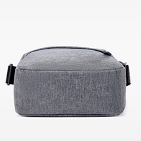 Sac bandoulière bleu pour homme, résistant à l'eau, en tissu Oxford, avec poche avant zippée, sac messager pour le quotidien et les voyages