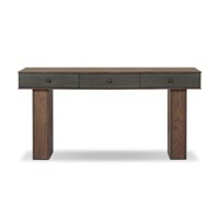 Console d'entrée de luxe en bois massif, fabriquée à la main, avec un design minimaliste pour un salon moderne, meubles pour l'organisation de la maison
