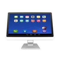 Ordinateur de bureau 21.5 pouces RJ45 1000M LAN POE ordinateur industriel tout en un Android écran tactile moniteur PC avec entrée VGA DVI