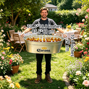 Prix d'usine – Glacière à vin <span class=keywords><strong>de</strong></span> 22,6 gallons, refroidisseur <span class=keywords><strong>de</strong></span> boissons, seaux à glace pour fêtes, maison et jardin - Product Image 2