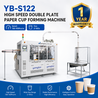 Machine à former des gobelets en papier à double paroi certifiée CE YB-S122 2-10Oz, commande intelligente, machine à fabriquer des gobelets à café jetables