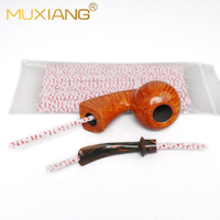En gros MUXIANG Nettoyeur de pipe à tabac en poils de porc, coton et métal, 50 pièces, sac OPP, 150 mm de longueur, finition mate, accessoires pour fumeurs