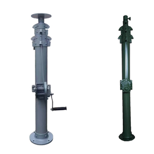 Mástil de antena telescópica para cámara CCTV portátil con cabrestante manual montado en el suelo de 8m - Product Image 1