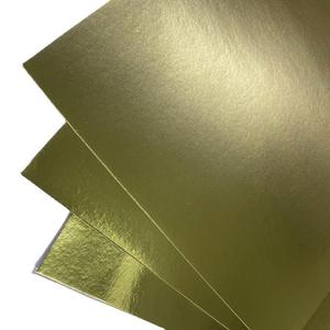 250gsm 12x12 pollici Spot Supply Stickers vendita al dettaglio Gold Silver <span class=keywords><strong>Card</strong></span> Art Paper lucido speciale cartone specchio Foil cartoncino - Product Image 1