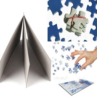 Kertas Kaku Grey Board Tebal 1200gsm 100% Daur Ulang Anti-Kerut untuk Papan Puzzle