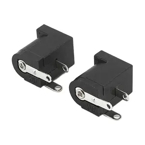 Lange Pinnen DC-005 Voeding Elektrische Jack Dc Stopcontact Connector Dc-005 Zwart Plastic