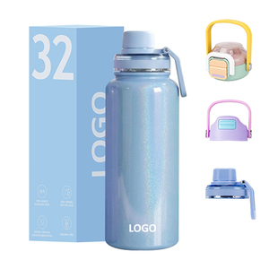 Botella de Agua Deportiva de Acero Inoxidable con Logotipo Personalizado, Aislada al Vacío, de Doble Pared, para Exteriores, 18oz, 24oz, 32oz, 40oz, para Camping - Product Image 1