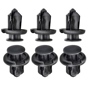Honda <b>Car</b> 10mm Rivet Bumper Clip <b>Push</b> Screw Mudguard Fastener PP Material 100Pcs For Repair Replacement - Product Image 4