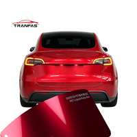 Vinilo PET Premium Tranfas de 7.5mil, Autoadhesivo, Cambia de Color, Alto Brillo, Resistente a los Rayos UV y a los Arañazos, para Envolver la Carrocería de Tesla