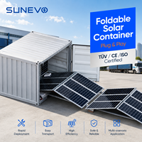 Centrale électrique mobile solaire pliable de 200 kW pour système de stockage d'énergie hors réseau, station photovoltaïque intégrée pour usage commercial et industriel