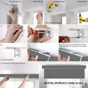 ม่านม้วนลายซีบร้าสองชั้น, ม่านม้วนอัจฉริยะระบบไฟฟ้าควบคุมผ่าน Wifi สำหรับกลางวันและกลางคืน - Product Image 3