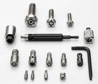 Vis antivol à tête cylindrique personnalisées - Acier inoxydable 304 nickelé M2 M3 M4 M5 M6 M8 Boulons et écrous de sécurité inviolables