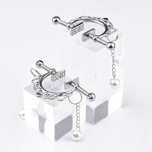 Pinzas para Pezones de Acero Inoxidable FAAK con Cadena Metálica, Juguete Sexual Femenino, Juego de Coqueteo para Parejas, Accesorios para Juegos de Adultos, Producto BDSM - Product Image 3