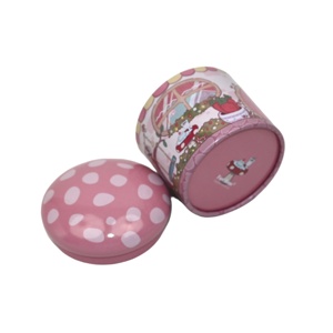 Ready Stock Cupcake Mushroom Shaped Tin Box Cute Cartoon Printed Food Grade Metal Tin Can For Cookie Candy Snack Gift Packaging - Product Image 6