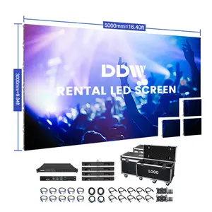 High-Tech Convenient Maintenance 2.9mm Rental Video Wall Display Outdoor 50x50cm Led Panel Screen For Party Wedding Events Use