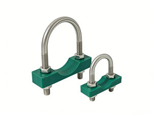 Pernos en U de Acero Inoxidable con Anillos de Goma, Accesorios de Soporte Pre-fabricados para Tuberías de Gran Diámetro / Abrazaderas Hidráulicas - Product Image 3