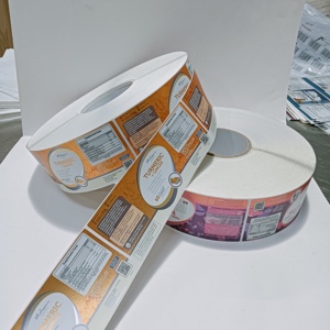 Autocollants adhésifs de bouteille pour complément <span class=keywords><strong>alimentaire</strong></span> <span class=keywords><strong>Chrome</strong></span> argent brillant étiquettes d'emballage en rouleau étanche étiquette de pilule de médecine personnalisée - Product Image 3