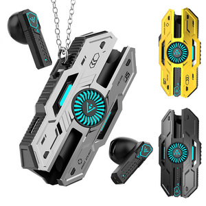 Audífonos Intrauditivos Inalámbricos para Juegos X37 Cool de Aleación de Zinc Mecha TWS con Cadena Metálica, Luz RGB Intermitente, Baja Latencia y Bluetooth - Product Image 1