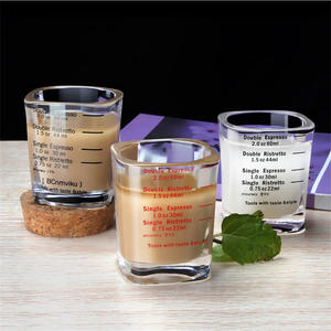 Tasses à mesurer en verre de qualité supérieure de 60ml pour une utilisation de café expresso - Product Image 4