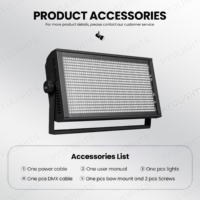 Lumière stroboscopique LED RGB 3 en 1 200W avec contrôle DMX512, gradation pour les spectacles laser de concert, éclairage discothèque, boîte de nuit