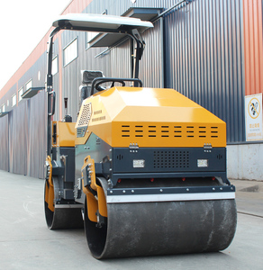 Cubactor محرك ديزل صغير <span class=keywords><strong>3</strong></span> طن أسطوانة مزدوجة صغيرة اهتزازية نظام ركوب على الأسطوانة - Product Image 1