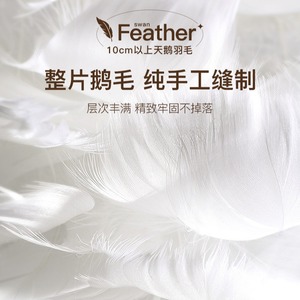 โคมไฟระย้าทรงกลม QiaoSheng แบบขนนก ขั้วหลอด E27 LED หัวเดียว สำหรับตกแต่งห้องนอนและบ้าน - Product Image 4