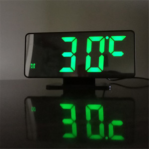 Đồng Hồ Hiển Thị Kỹ Thuật Số <span class=keywords><strong>LED</strong></span> Hiển Thị Thời Gian Chuyển Đổi Nhiệt Độ Ngày Tháng Với <span class=keywords><strong>3</strong></span> Nhóm Báo Thức - Product Image 6