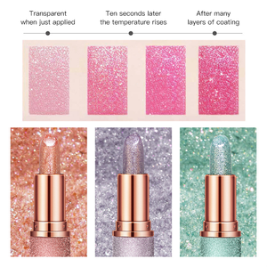 Personnalisé <span class=keywords><strong>étoilé</strong></span> brillant gelée <span class=keywords><strong>rouge</strong></span> à lèvres chaud changement de couleur mignon rose fille étudiant maquillage hydratant <span class=keywords><strong>rouge</strong></span> à lèvres - Product Image 4