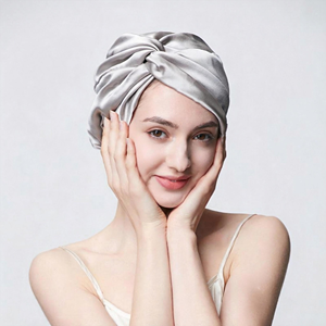 Set Regalo Cappello da Notte in Seta di Gelso Pura al 100% di Lusso 16/19/22 MM con Fascia Elastica Larga e Maschera per Occhi per la Cura dei <span class=keywords><strong>Capelli</strong></span> Notturna da Donna - Product Image 2