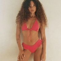Op maat gemaakte dames halter bikini set van de fabrikant - geruite rokje onderdeel, tweedelig zwempak voor strand en zwembad
