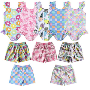 <span class=keywords><strong>Maillot</strong></span> de bain pour enfants avec imprimé de dessin animé personnalisé, bikini pour filles et short de bain pour garçons, <span class=keywords><strong>maillot</strong></span> de bain combiné en nylon SPF 50+, maillots de bain d'été pour enfants - Product Image 5