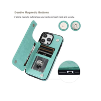 Étui de téléphone à rabat en cuir PU avec béquille, motif floral vintage en relief, anti-chute, type portefeuille, coque arrière pour iPhone 17 16 15 Pro Max