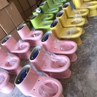 Ensembles d'articles sanitaires pour enfants, toilettes colorées pour enfants de maternelle, WC pour enfants