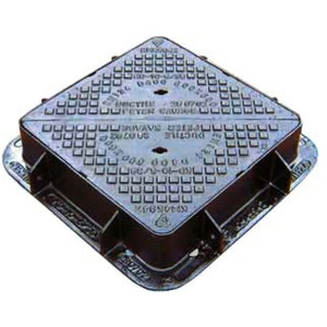 Tubo di scarico/drenaggio in ghisa sferoidale rotondo/quadrato personalizzato, certificato EN124, con rivestimento in bitume/resina epossidica, impermeabile, sigillato in gomma e bloccabile - Product Image 3