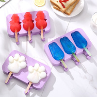 Moule à glace en silicone de qualité alimentaire, pour la maison, multi-formes, pour sucettes glacées, sorbet, type broyage, congelé