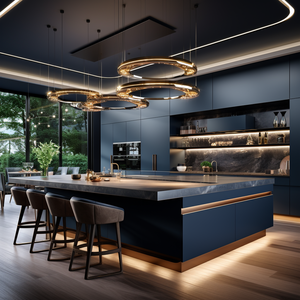 Meubles de cuisine en verre modernes, légers, antifongiques, écologiques, design chic et polyvalent pour toute la maison, décoration intelligente pour la maison - Product Image 2