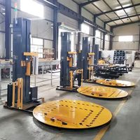 Machine d'emballage de palettes entièrement automatique à commande PLC pour l'emballage de marchandises avec manutention de caisses