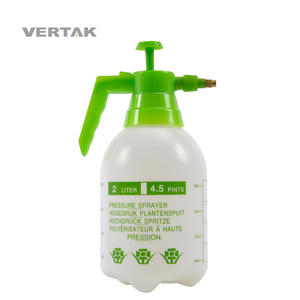 VERTAK-bomba de presión manual de plástico para jardín, pulverizador para flores y plantas, 2L